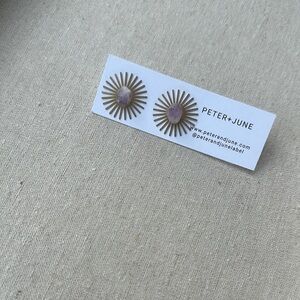 Gold and Purple Earrings